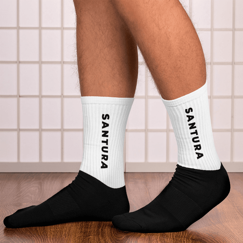 Santura Black Foot Sublimated Socks / L