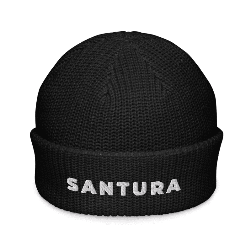 Santura Fisherman beanie / Black