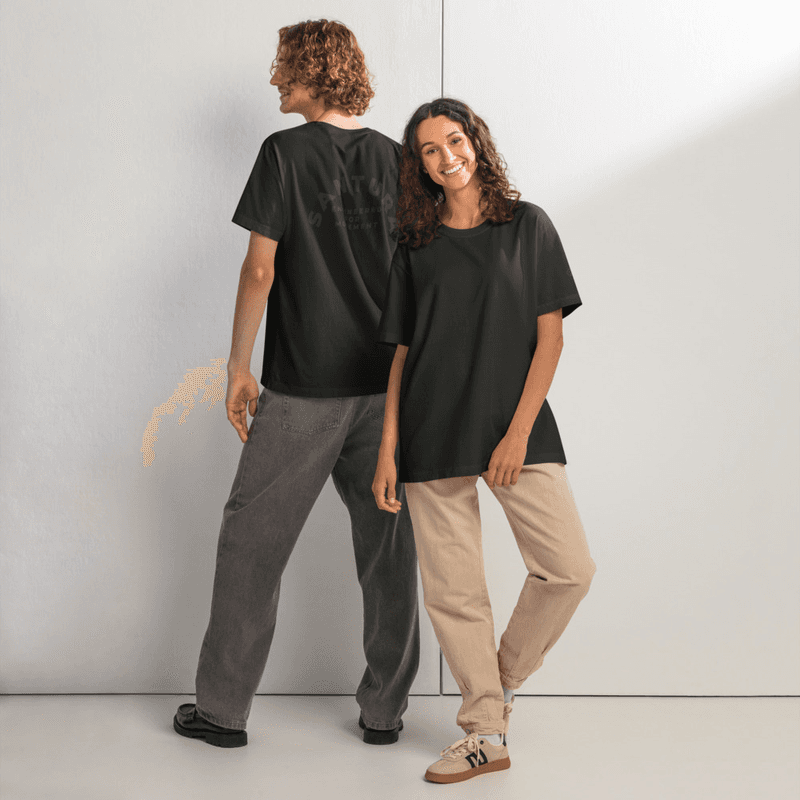 Santura oversized Tee / Washed Black / S