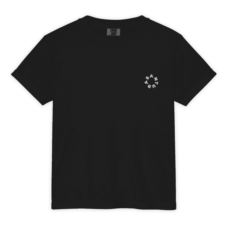Santura Garment-Dyed Heavyweight Tee / Black / S